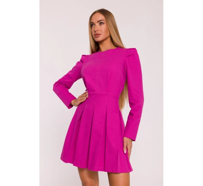 M884 Džínsové šaty - ružové