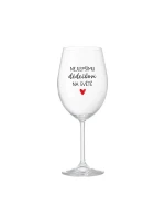 NEJLEPŠÍMU DĚDĚČKOVI NA SVĚTĚ - čirá sklenice na víno 350 ml