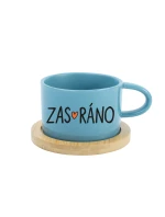 ZAS_RÁNO - modrý hrníček makronka 200 ml