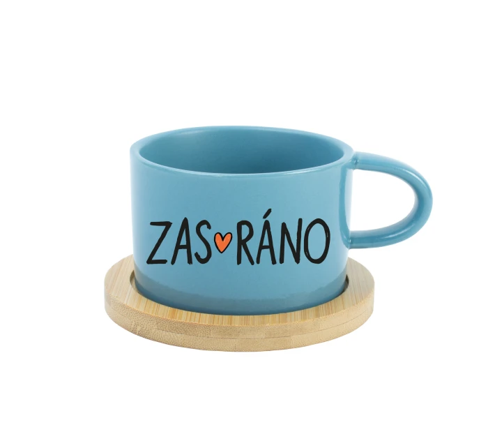 ZAS_RÁNO - modrý hrníček makronka 200 ml