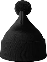 WindS Pletená čepice s bambulí black model 22450553 - Atlantis Headwear WindS Pletená čepice s bambulí black model 22450553 - Atlantis Headwear