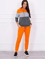 Oranžová+sivá farebná pruhovaná sada