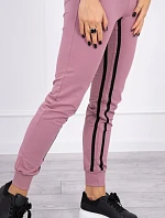 Súprava s dvojitými pruhmi tmavo ružová