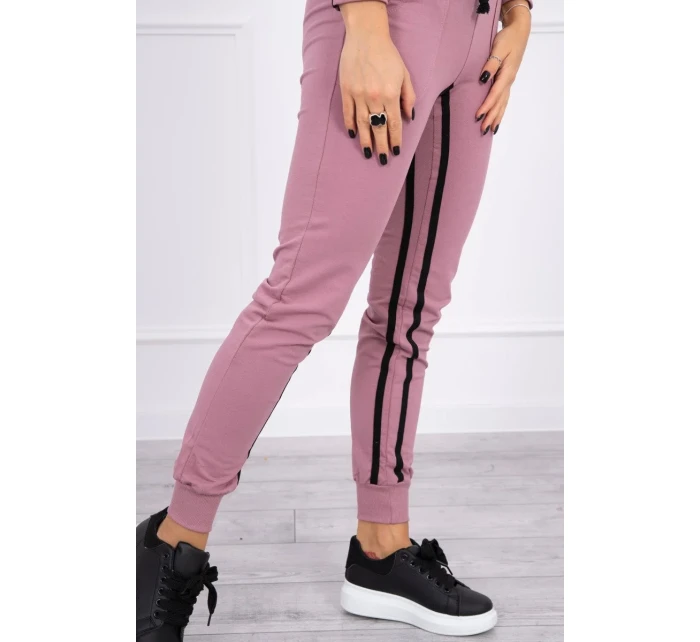 Súprava s dvojitými pruhmi tmavo ružová Súprava s dvojitými pruhmi tmavo ružová