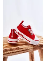 Dětské látkové tenisky BIG STAR model 21594786 červená - Big Star Shoes Dětské látkové tenisky BIG STAR model 21594786 červená - Big Star Shoes
