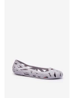 Damskie Gumowe Baleriny Szare Salam