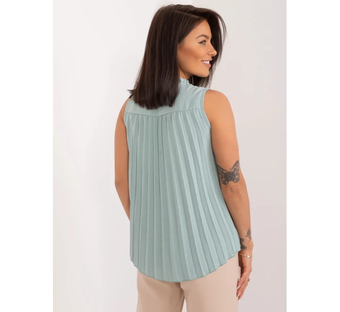 Blúzka D50121F11207A pistáciová