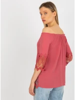 Dámska blúzka LK BZ 506188.32X tmavo ružová - FPrice