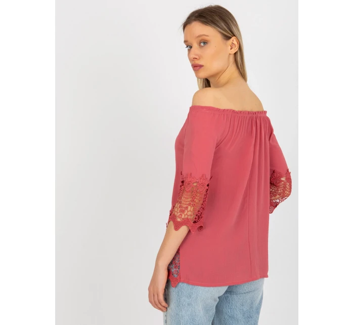 Dámska blúzka LK BZ 506188.32X tmavo ružová - FPrice