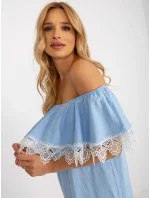 Sukienka LK SK model 18625266 jasny niebieski - FPrice Sukienka LK SK model 18625266 jasny niebieski - FPrice