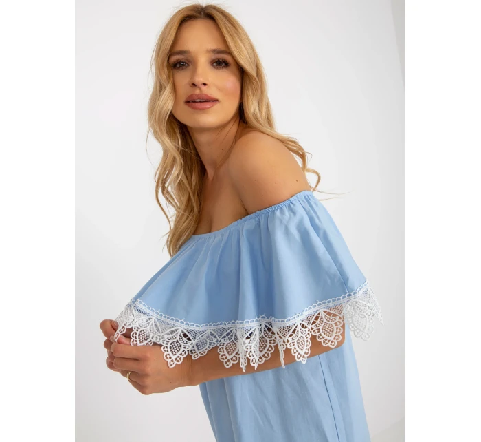 Sukienka LK SK model 18625266 jasny niebieski - FPrice Sukienka LK SK model 18625266 jasny niebieski - FPrice