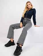 Džínsové nohavice MR SP 357.04P tmavo šedá