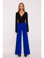 model 21296011 Kalhoty se širokými nohavicemi královská modř - Moe