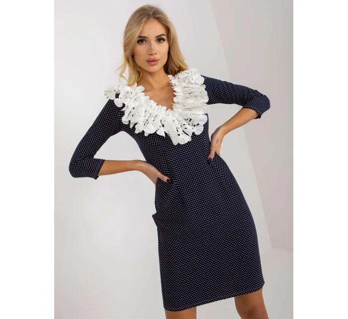 Dámské šaty LK SK model 20331408 tmavě modré - Lakerta Dámské šaty LK SK model 20331408 tmavě modré - Lakerta