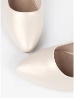 Zajímavé lodičky Jasnobeżowy dámské na jehlovém podpatku Zajímavé lodičky Jasnobeżowy dámské na jehlovém podpatku