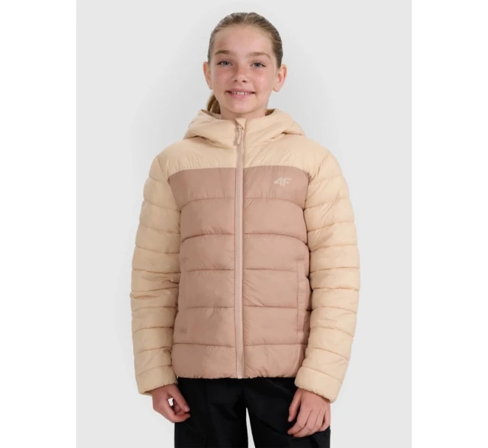 Dievčenská bunda z páperia so syntetickou výplňou 4F 4FJRAW25TDJAF0771-83S Dievčenská bunda z páperia so syntetickou výplňou 4F 4FJRAW25TDJAF0771-83S