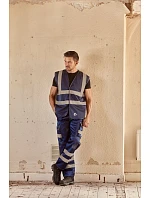HVW 120 HiVis síťovaná bezpečnostní vesta model 22502255 red - Yoko
