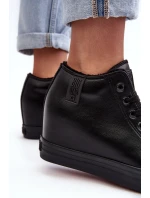 Dámské kožené boty na podpatku Big Star model 21637439 černé - Big Star Shoes