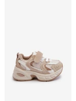 Dziecięce Buty Sportowe Sneakersy Na Rzep Beżowe Rulagia Dziecięce Buty Sportowe Sneakersy Na Rzep Beżowe Rulagia