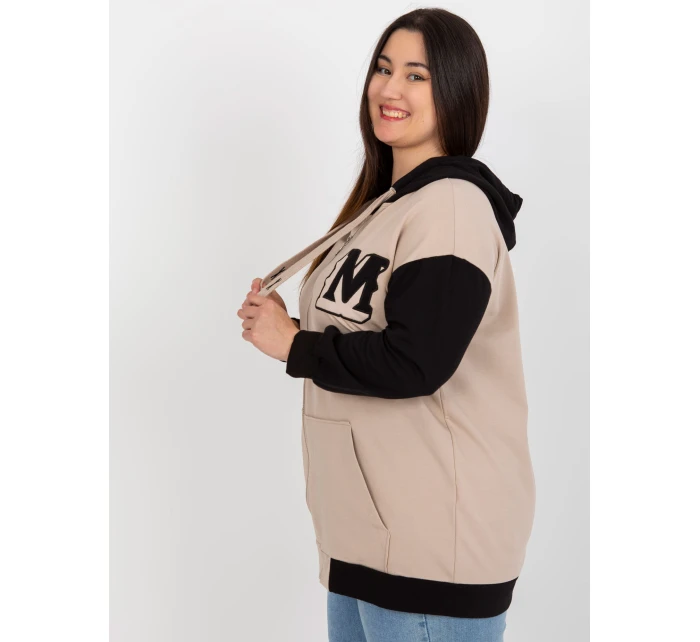 Blúzka RV BL 8272.85 čierna a béžová