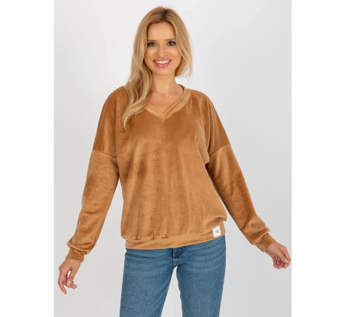 Mikina RV BL 8441.07P ťava Mikina RV BL 8441.07P ťava