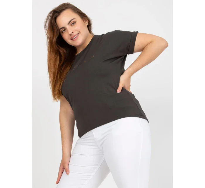 Tričko RV TS model 17459899 tmavá khaki - FPrice Tričko RV TS model 17459899 tmavá khaki - FPrice