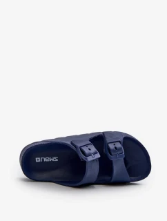 Ľahké chlapčenské penové papuče s prackami tmavomodré Adirnaca