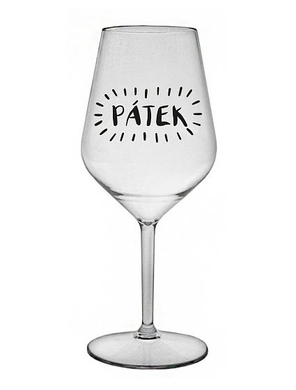 FRIDAY - číry nerozbitný pohár na víno 470 ml