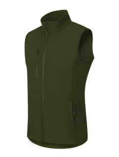 Pánska softshellová vesta Trail (vojenská)