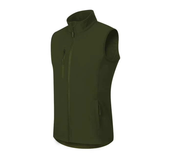 Pánska softshellová vesta Trail (vojenská)