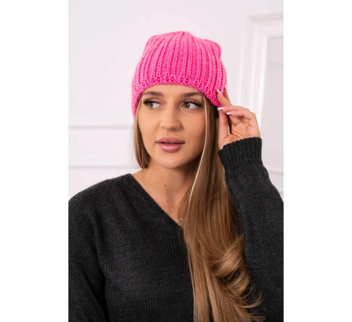 Dámská čepice Rebeka model 21798573 pink neon - K-Fashion Dámská čepice Rebeka model 21798573 pink neon - K-Fashion