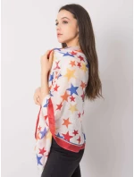 Šátek AT CH model 17517460 bílý a červený - FPrice