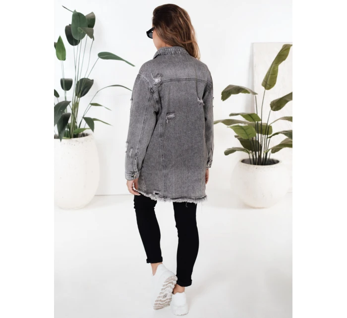Dámská džínová bunda šedá Dstreet model 21991691 - FashionStreet Dámská džínová bunda šedá Dstreet model 21991691 - FashionStreet