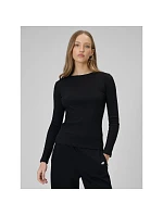 Dámský žebrovaný úplet slim fit s dlouhým rukávem model 22209690 dámské - 4F Dámský žebrovaný úplet slim fit s dlouhým rukávem model 22209690 dámské - 4F