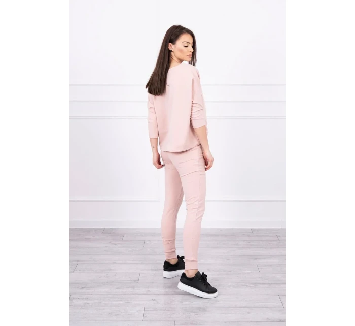 Sada s potiskem Queen tmavě pudrově růžová Sada s potiskem Queen tmavě pudrově růžová