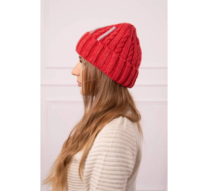 Dámska čiapka Selena K384 červená Dámska čiapka Selena K384 červená