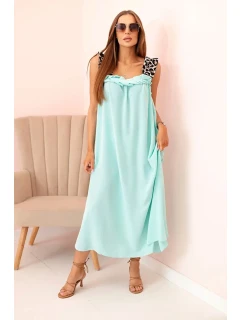 Dámské šaty s ramínky s leopardím potiskem mincovna