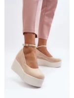 Damskie Espadryle Na Koturnie Jasnobeżowe Malla Damskie Espadryle Na Koturnie Jasnobeżowe Malla