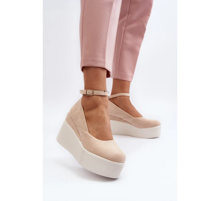 Damskie Espadryle Na Koturnie Jasnobeżowe Malla Damskie Espadryle Na Koturnie Jasnobeżowe Malla