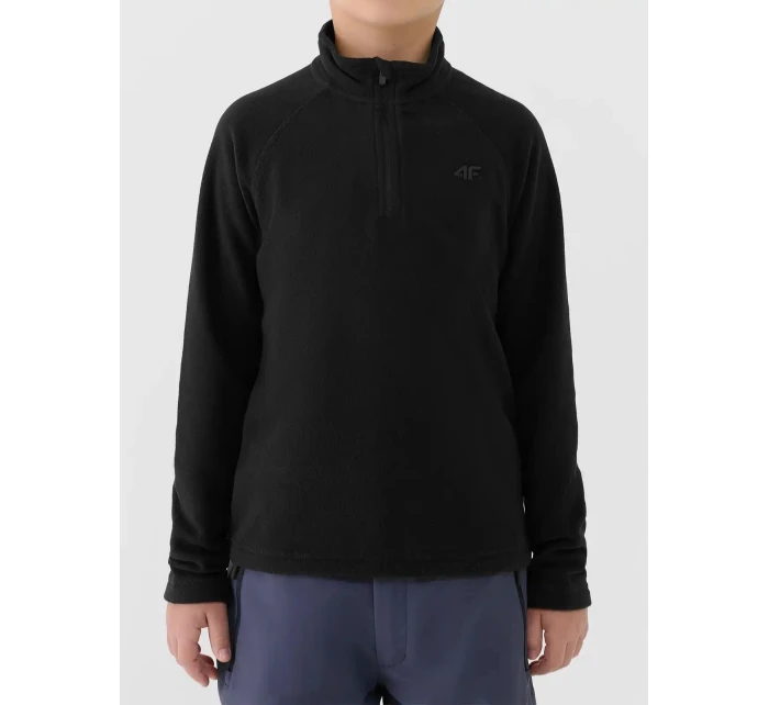 Chlapčenská fleecová mikina s kapucňou 4F