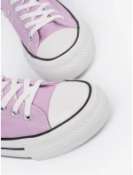 Módne ružové dámske tenisky na platforme