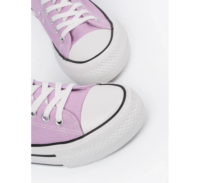 Módne ružové dámske tenisky na platforme