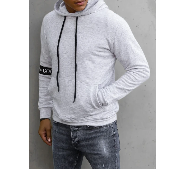 Pánska sivá mikina FashionStreet BX5435