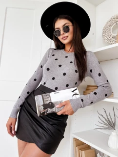 Dámsky sveter Athena sivý FashionStreet MY2051