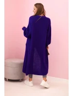 Sveter dlhý sveter fialový