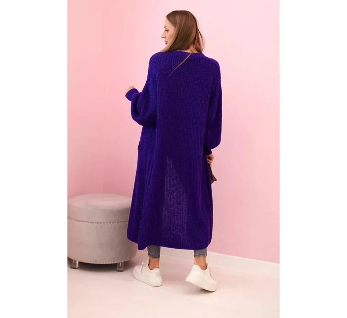 Sveter dlhý sveter fialový