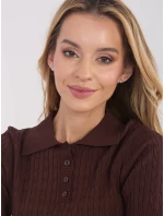 Jumper PM SW CV6679.32 tmavohnedý