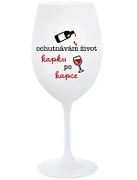 I TASTE LIFE CAP BY CAP - pohár na biele víno 350 ml