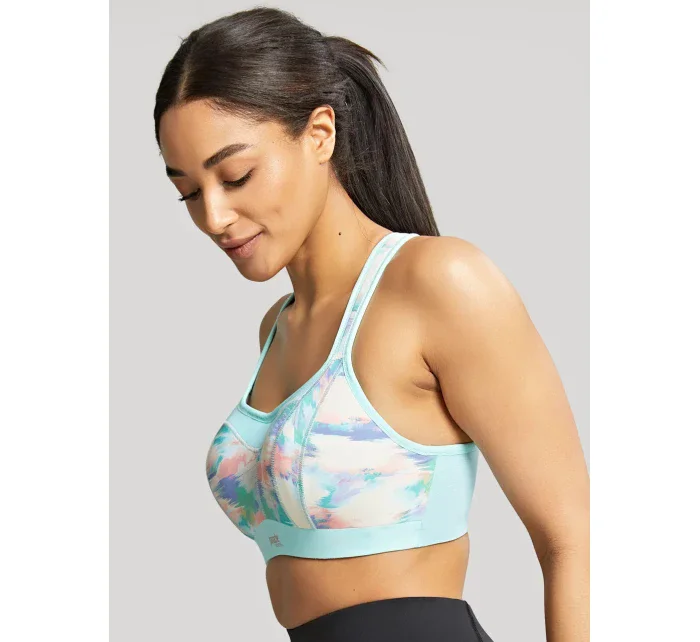 Športová podprsenka s potlačou 5021R tyrkysová - Panache