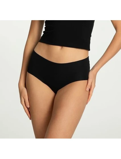 Dámske bavlnené nohavičky Mood Maxi Black - Julimex